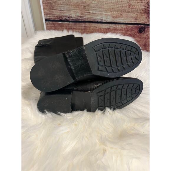 Vero Cuoio Italian Black Leather Made in Italy Knee High Lace Up Boots Size 7.5 - Picture 4 of 9